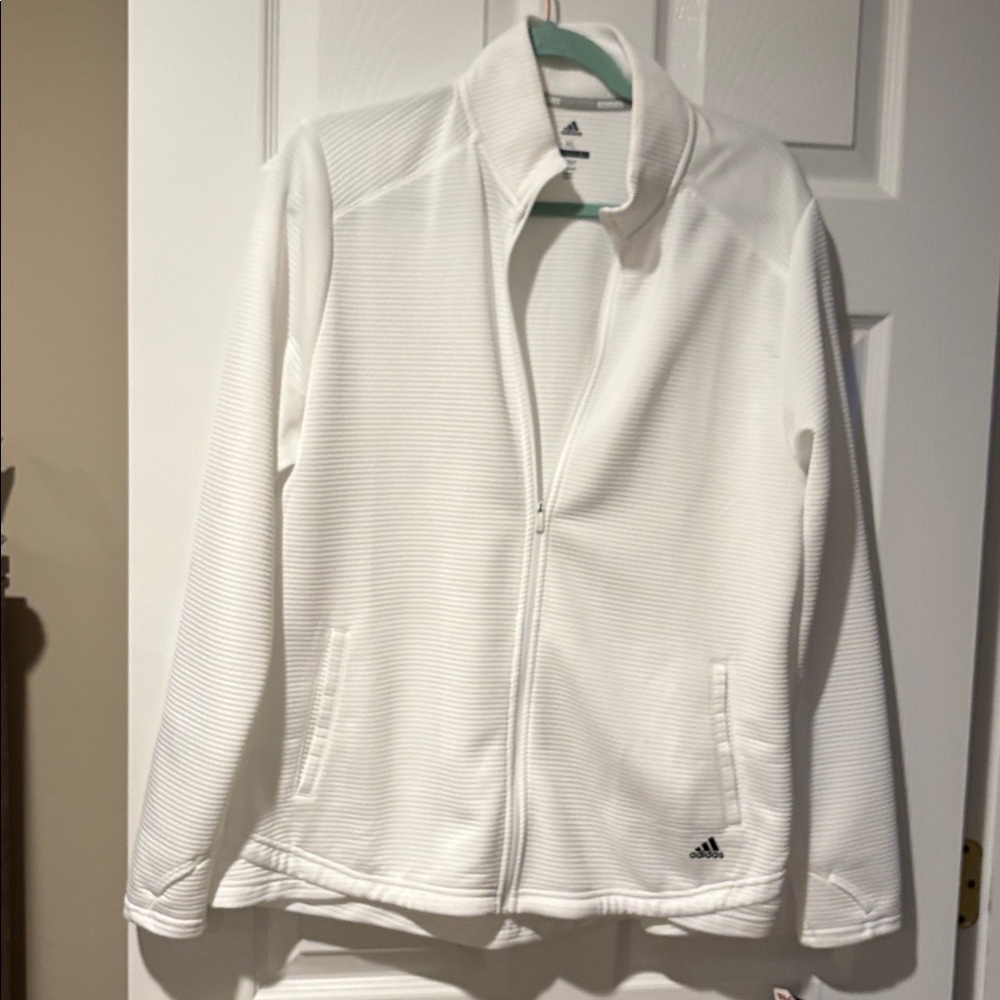 Adidas Classic White Full-Zip Jacket